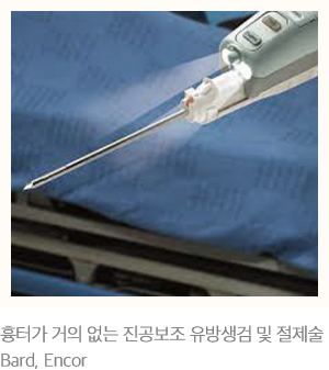 흉터가 거의 없는 진공보조 유방생검 및 절제술 Bard, Encor